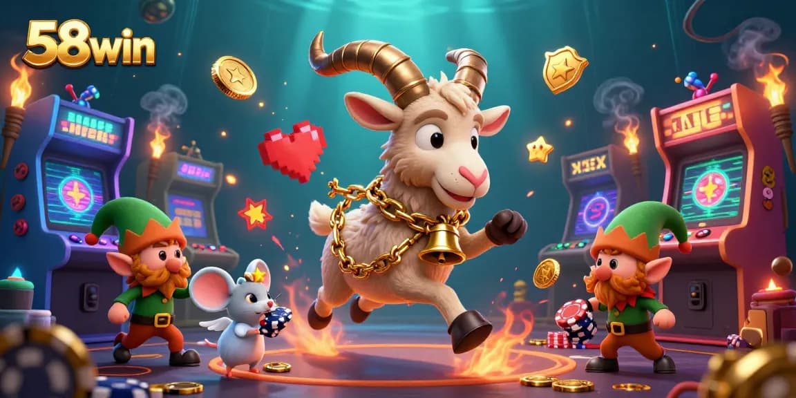 Engage with the festive yet thrilling atmosphere of 58win's casino, where Krampus and elves chase after poker chips.