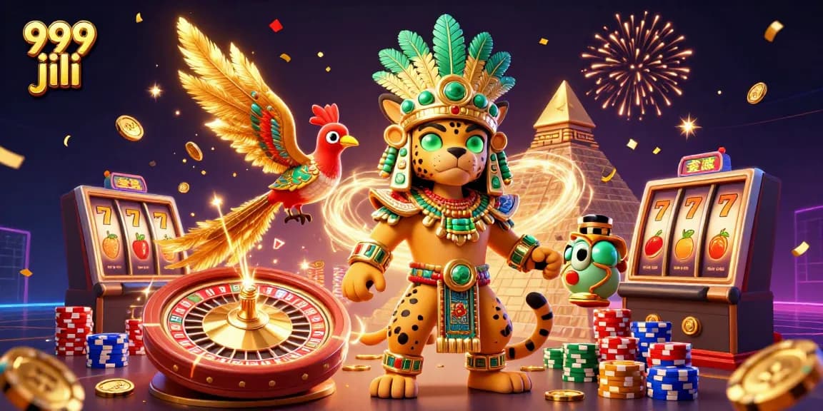 Experience exciting 999 jili gaming with vibrant elements and immersive casino visuals.