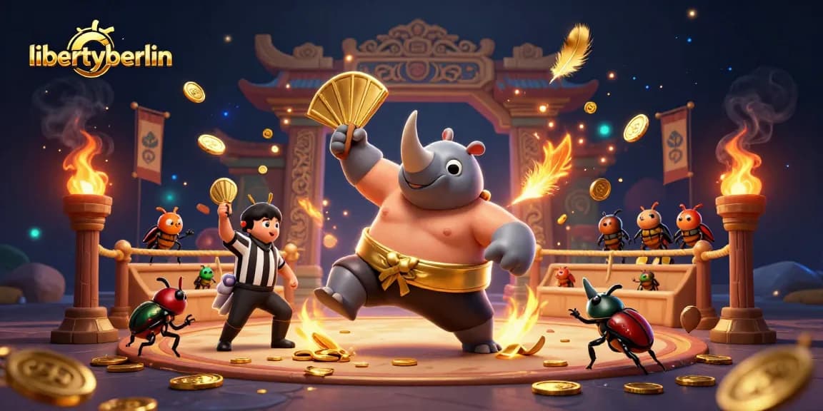 Experience thrilling gameplay at libertyberlin, where golden coins fly amidst exciting slot machines!