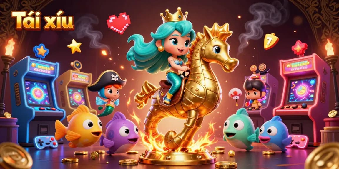 Tài xỉu players engaging in vibrant casino gaming with colorful elements.