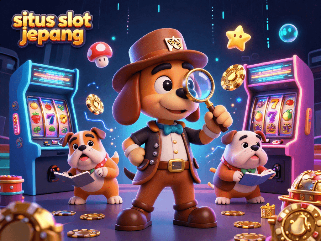 Engage with innovative gaming at situs slot jepang featuring thrilling slot reels and vibrant neon elements.