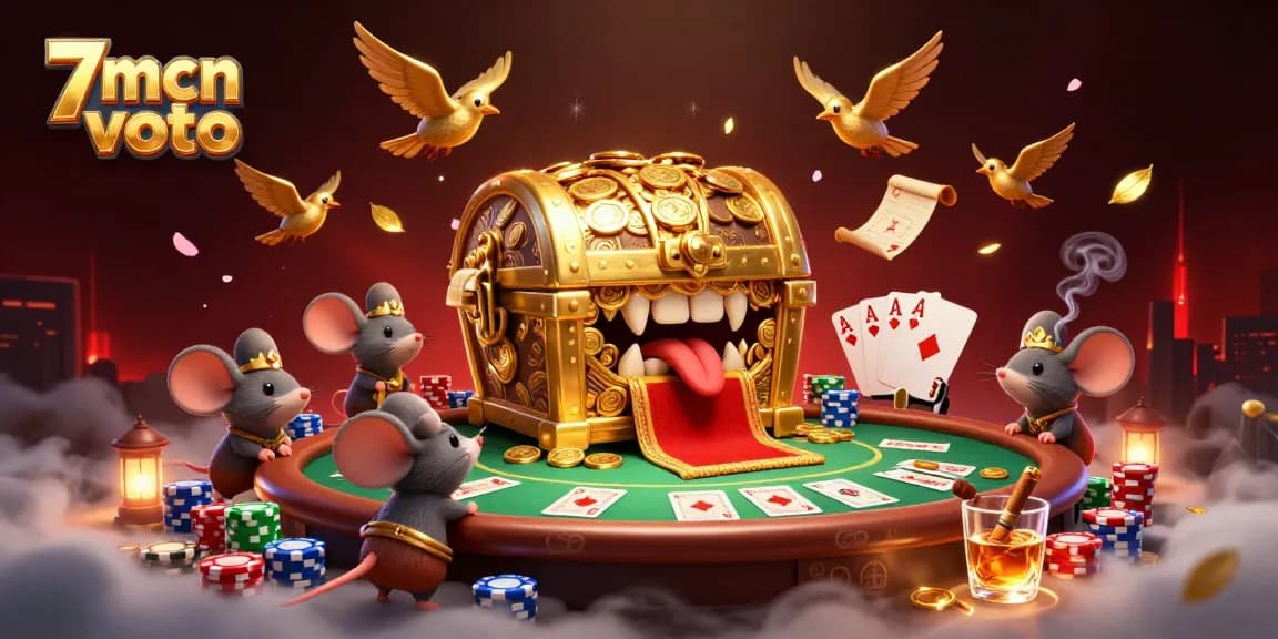 Engage with 7mcn voto in a vibrant poker showdown amidst riches and anticipation.