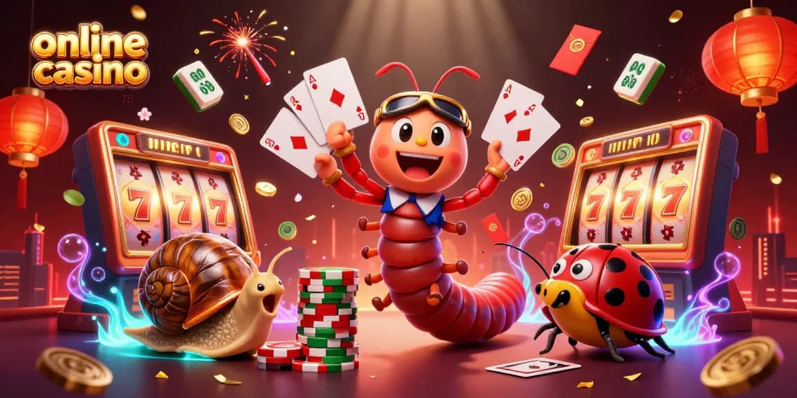 Experience thrilling gameplay at our online casino with vibrant characters and exciting symbols.