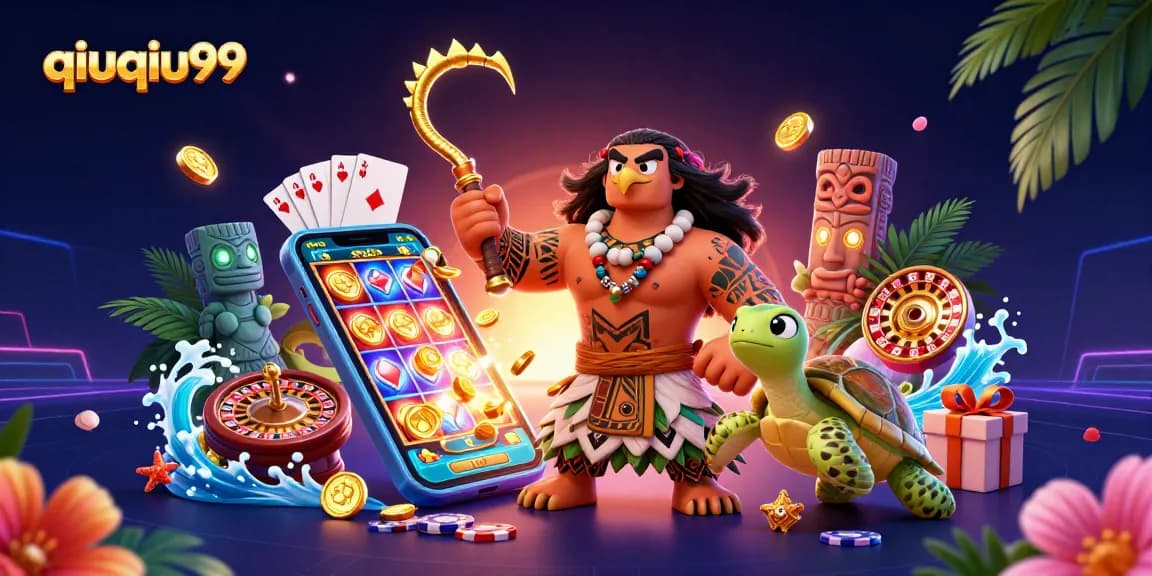 Engage with qiuqiu99's vibrant gaming scene featuring a demigod and casino games.