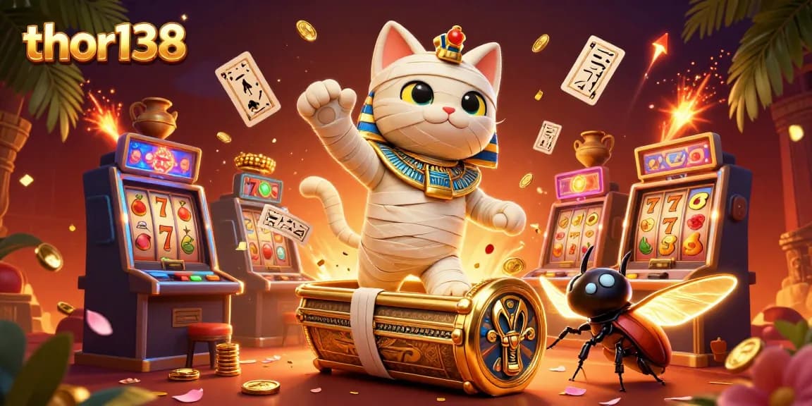 Menangkan hadiah bersama thor138 dalam permainan slot yang penuh warna di kasino bertema Mesir ini.