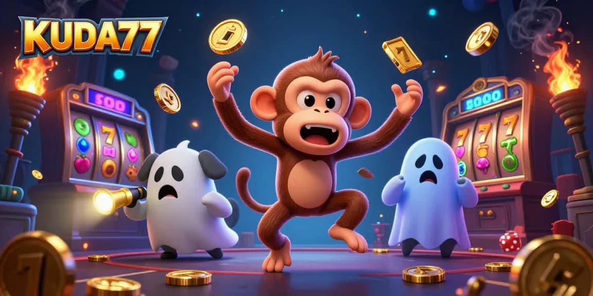 KUDA77 menghadirkan slot yang menarik dengan elemen permainan yang memikat, menunjukkan suasana kasino yang penuh aksi.
