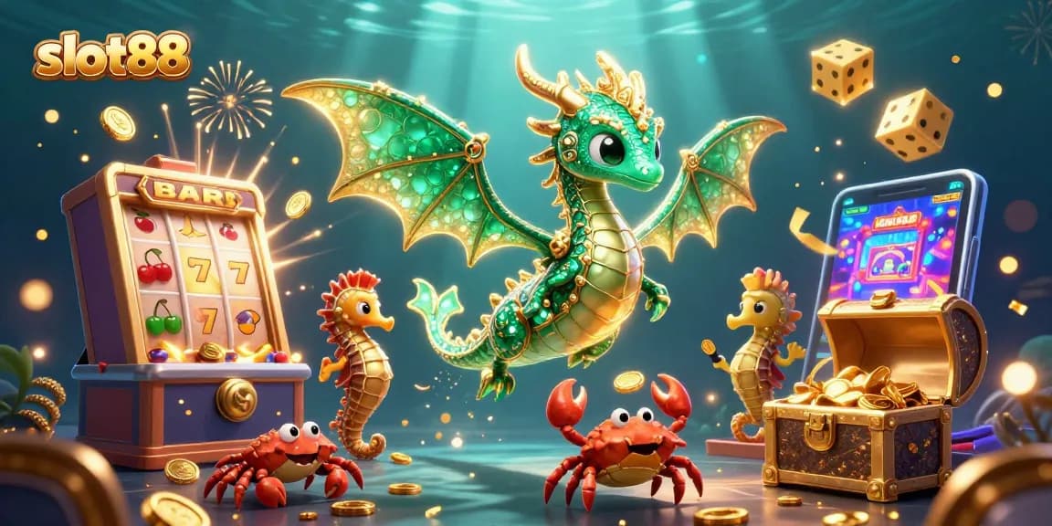 Menangkan jackpot slot88 dengan mesin slot penuh harta karun dan karakter laut yang menawan.