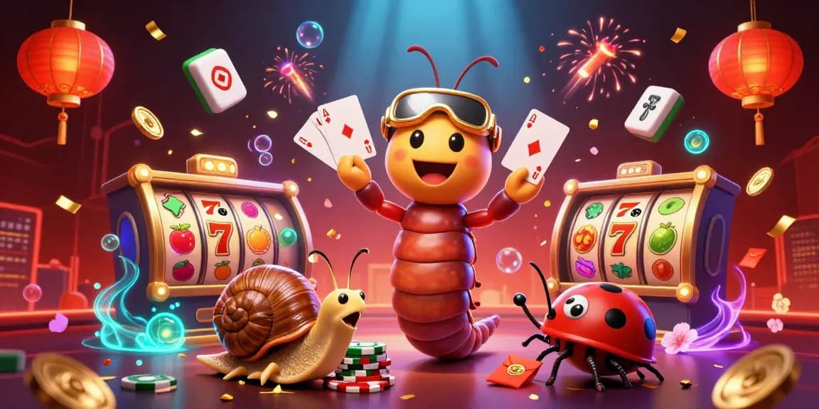 Experience the thrill of slot jackpot with vibrant characters and colorful gaming elements in this exciting casino scene.