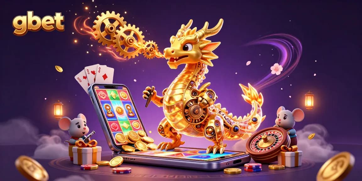 Experience thrilling gaming action at gbet with a golden dragon and immersive slot game elements.