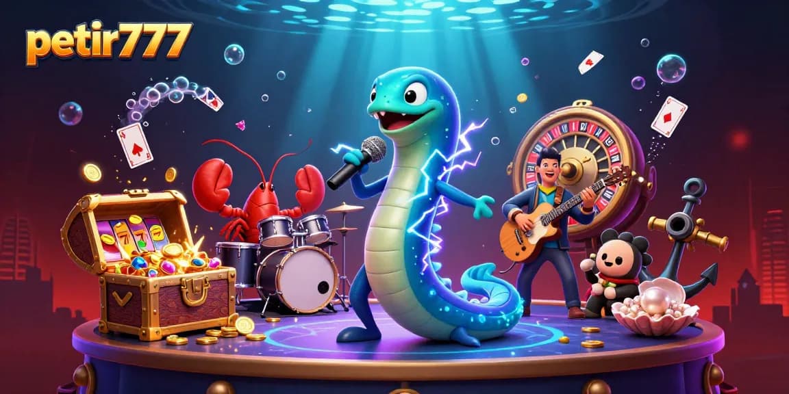 Experience thrilling gameplay with petir777 at an underwater casino featuring vibrant characters and rich details.