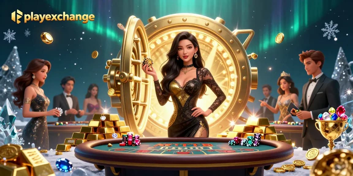 Win big with playexchange at luxury baccarat tables filled with gold and glamour.