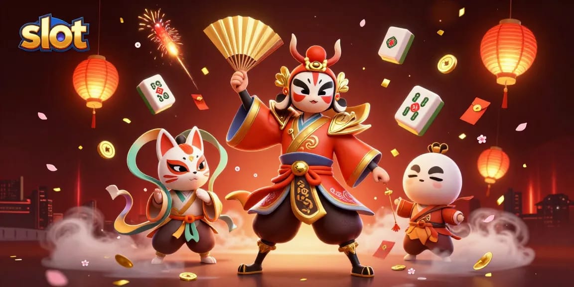 Rasakan aksi slot yang mendebarkan dengan seorang pejuang kabuki dan elemen permainan mistis dalam suasana kasino yang penuh warna ini.