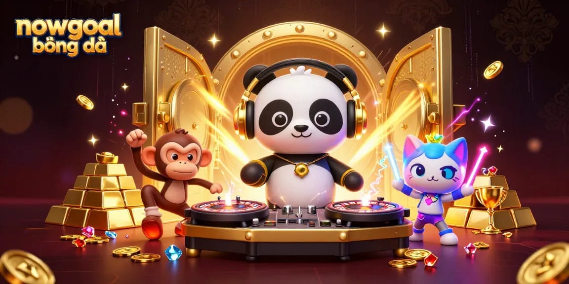 Engage in nowgoal bóng đá with dynamic characters and vibrant casino elements for an electrifying experience.