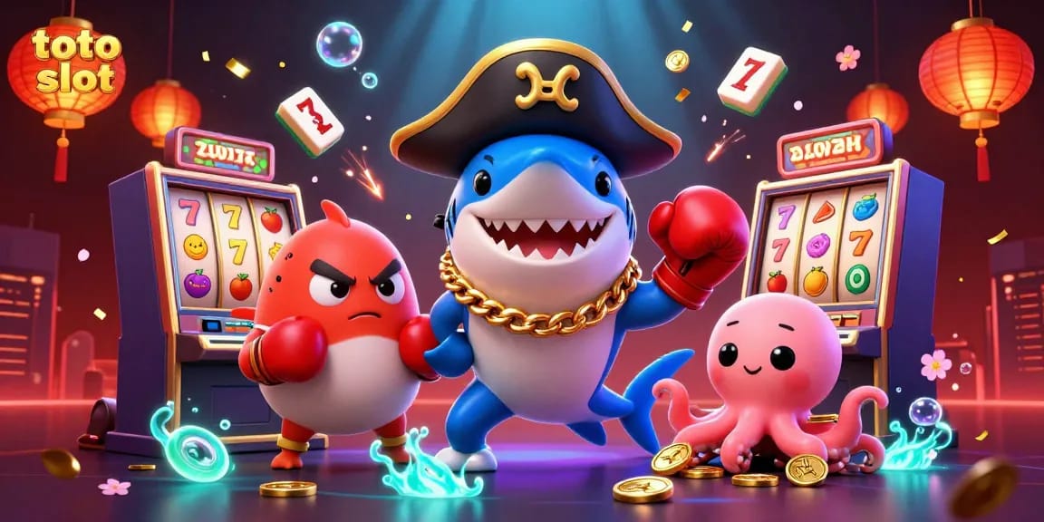 Engage with the exciting toto slot experience featuring colorful characters and vibrant casino symbols.