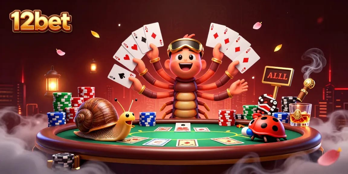 Chơi 12bet cùng nhà cái, trải nghiệm thẻ bài và chip chất lượng hàng đầu