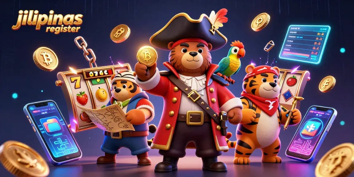 Engage with the jilipinas register experience featuring exciting slot game elements and characters.