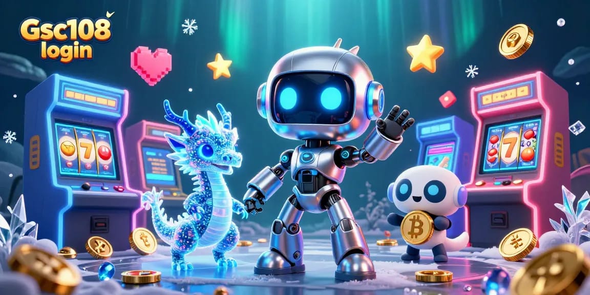Engage with Gsc108 login for an immersive online casino gaming experience featuring vibrant characters and elements.