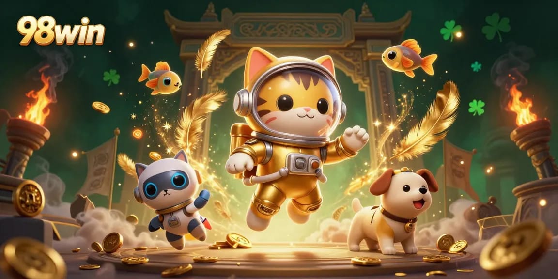 Engage with 98win's immersive gaming experience through dynamic scenes filled with excitement.