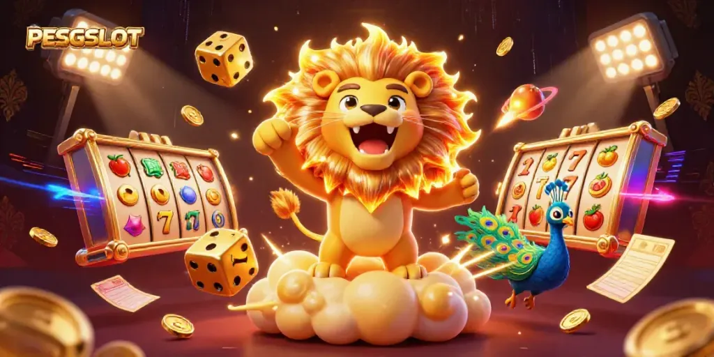 Mainkan slot PESGSLOT dengan karakter berbasis permainan yang mengagumkan dan elemen kasino menarik.