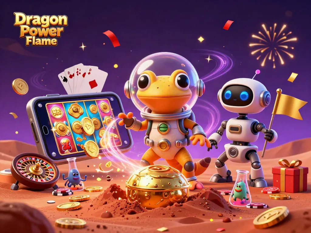 เข้าร่วมสนุกกับ Dragon Power Flame ในคาสิโนทองที่ถูกค้นพบบนดาวอังคาร