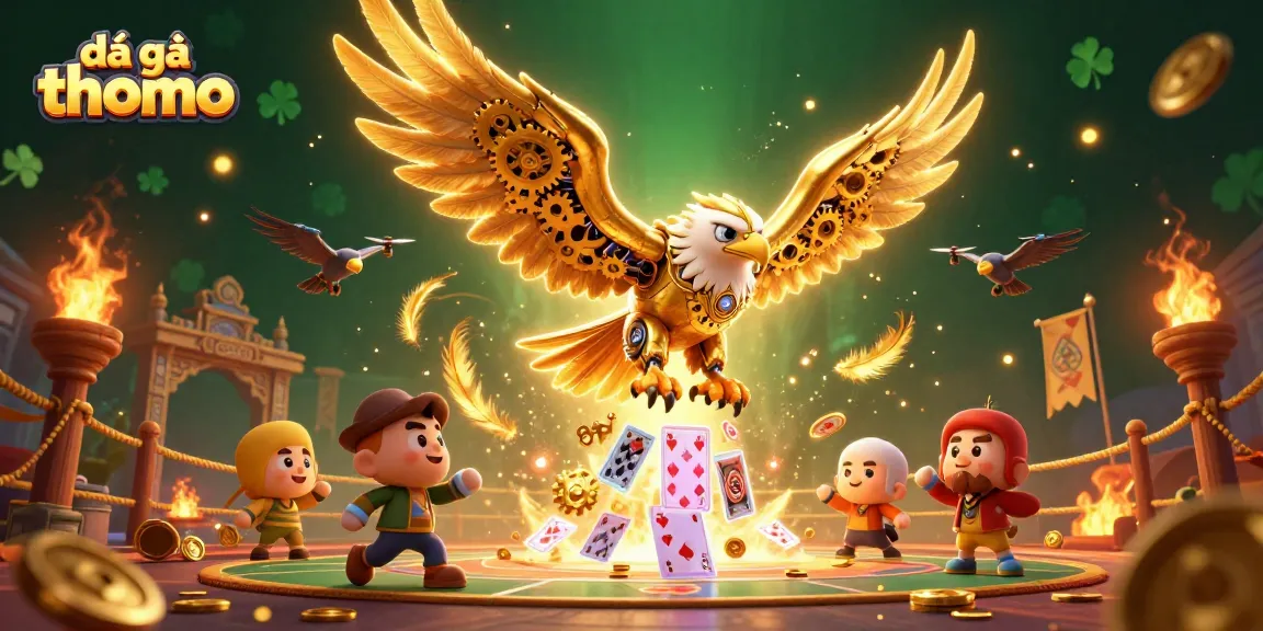 Watch the action unfold with đá gà thomo featuring a cybernetic eagle and dynamic betting elements.