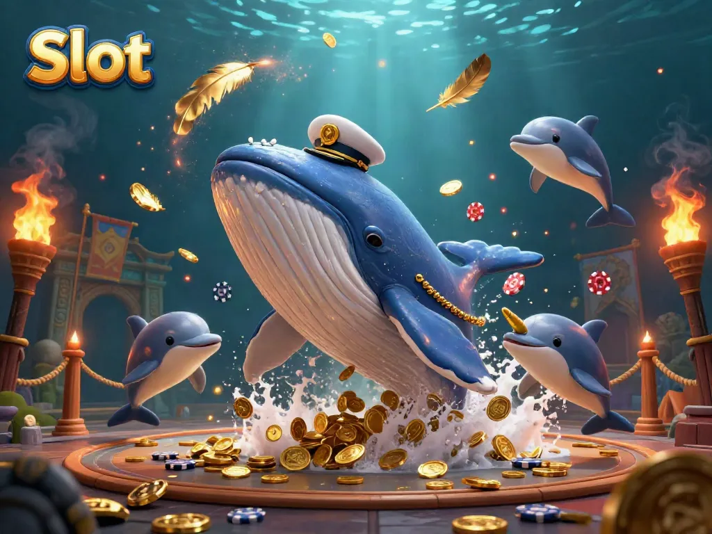 Slot menghasilkan jackpot saat bermain di game slot online dengan koin berkilauan.