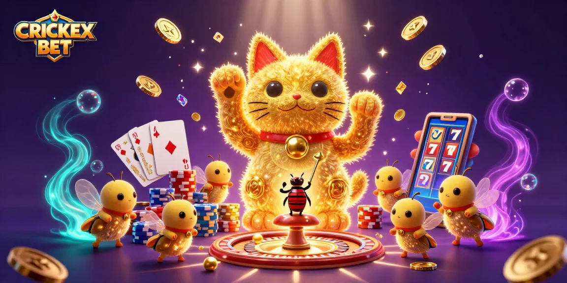Experience immersive CRICKEX BET action with vibrant visuals and dynamic casino elements.