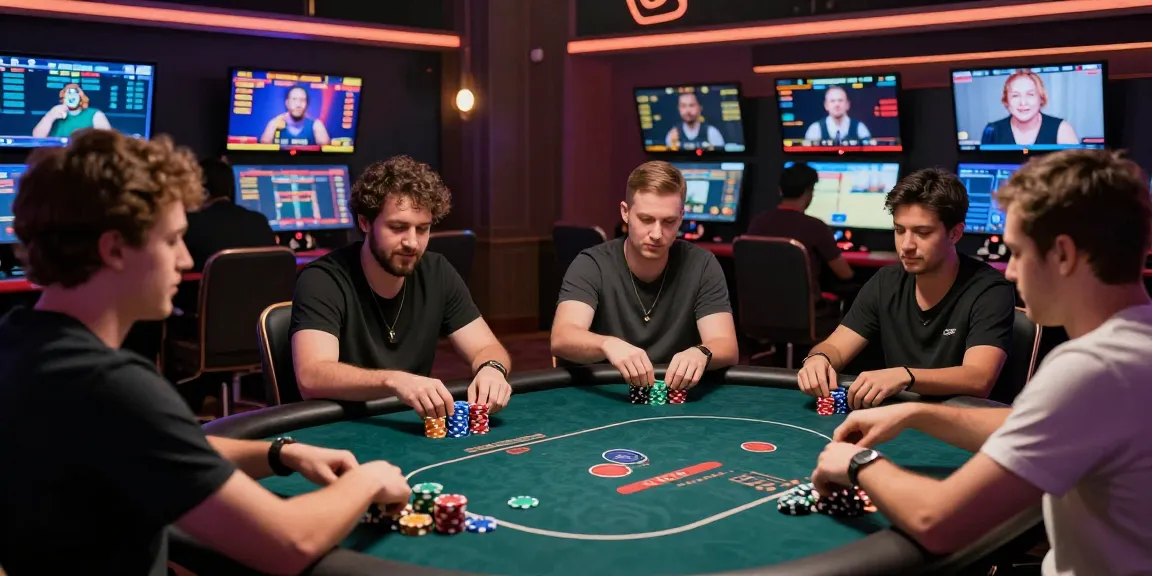 Game Poker Uang Asli Dominobet players at an exciting virtual poker table.