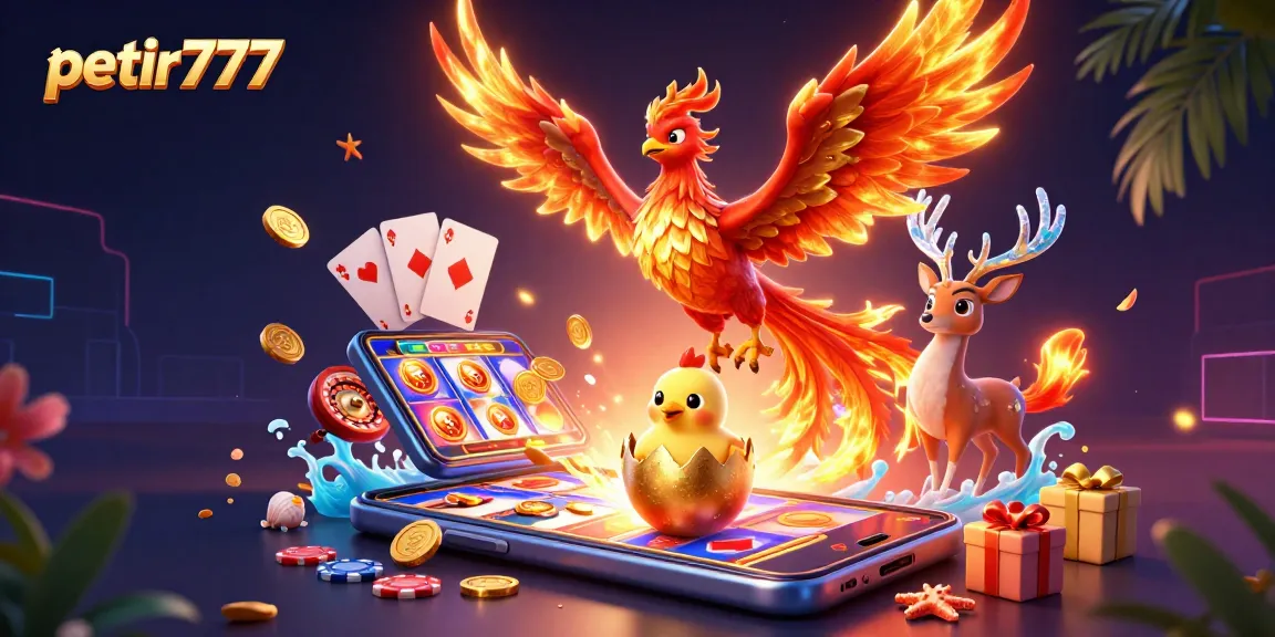 Play exciting slot games with petir777 as a fire phoenix and mystical stag elevate the experience.