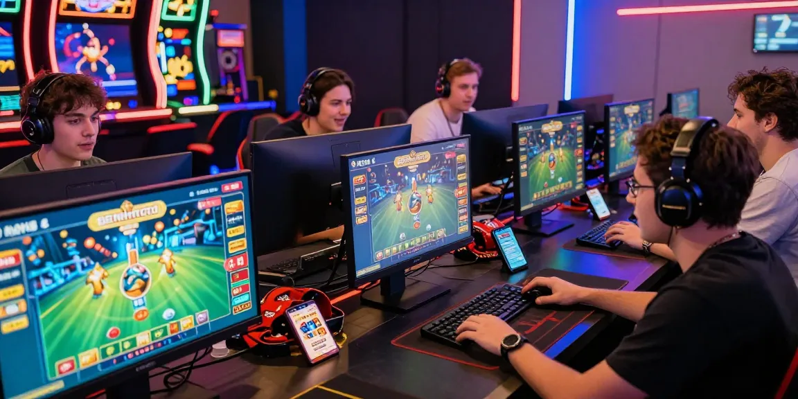 Exciting Benihtoto online gambling scene with players immersed in games and vibrant graphics