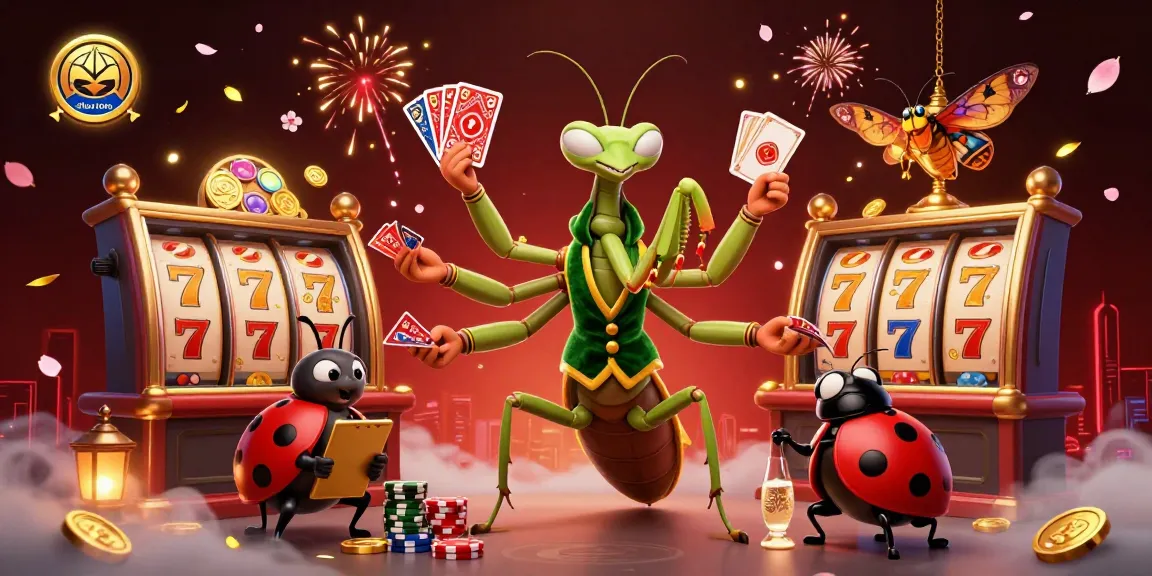 Situs toto-themed 3D illustration showcasing vibrant characters and slot elements in an engaging casino setting.