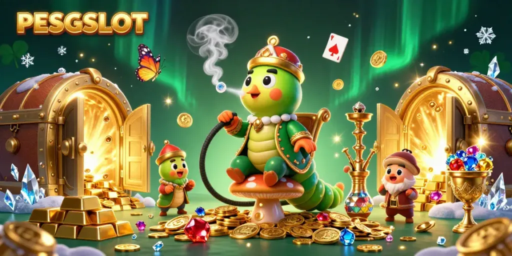Menangkan pengalaman bermain di PESGSLOT dengan slot gacor dan RTP tinggi ditampilkan dalam ilustrasi 3D yang menakjubkan.