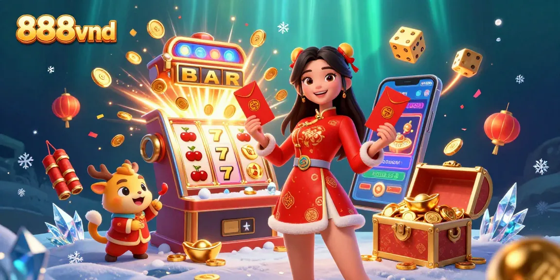 Experience the thrill of 888vnd with festive symbols, cash rewards, and vibrant gaming atmosphere